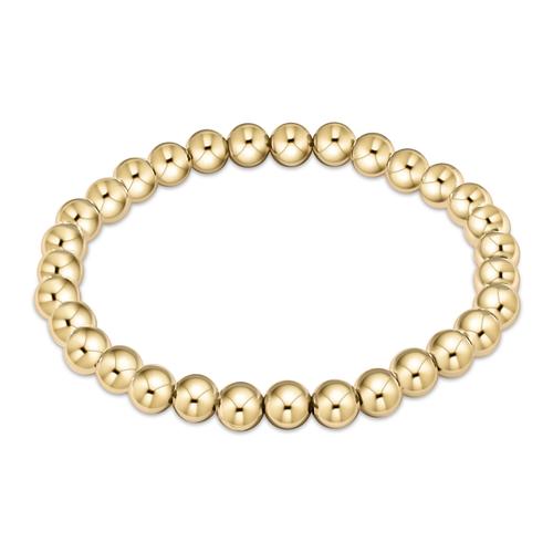 Classic Gold 6mm Bead Bracelet