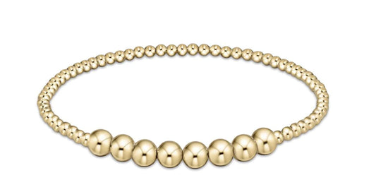 Classic Gold Beaded Bliss 2.5mm Bead Bracelet - 5mm Gold