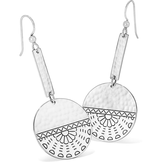 Marrakesh Mystique Disc French Wire Earrings