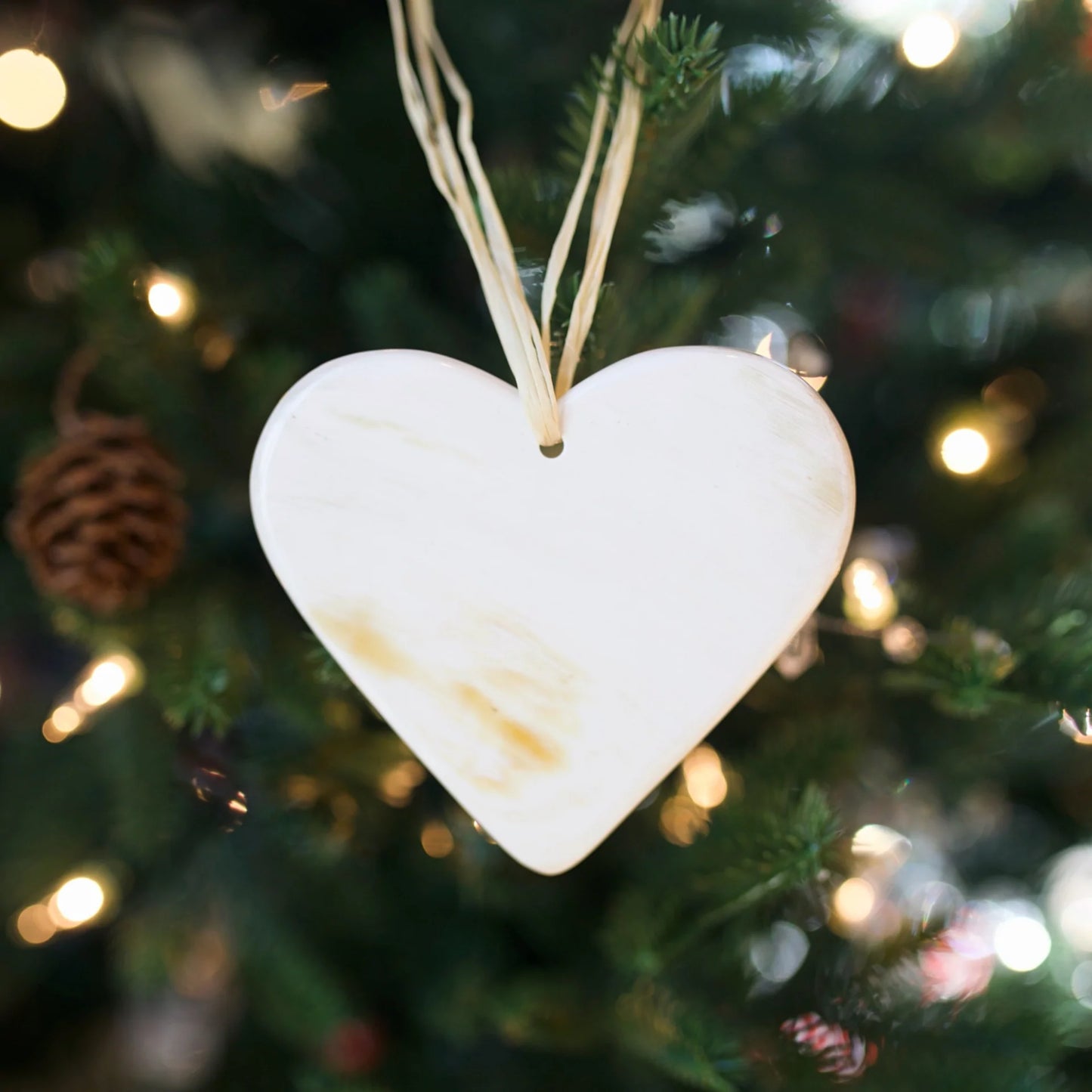Heart Cow Horn Ornament