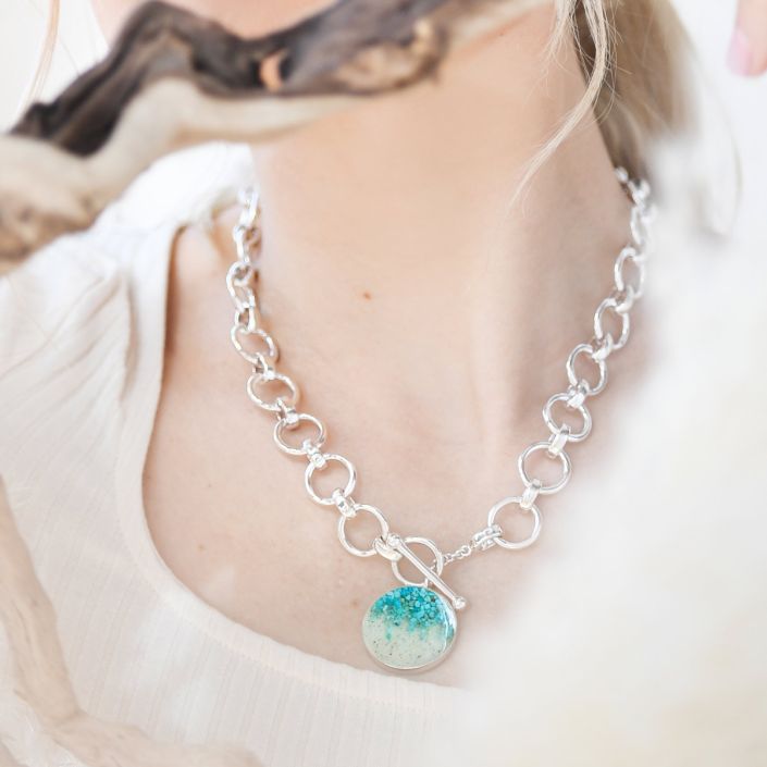 The Mediterranean Necklace - Turquoise Gradient