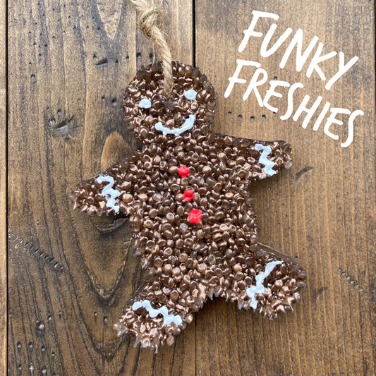 Gingerbread Man Freshie