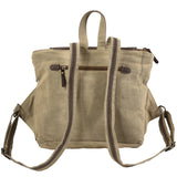 LB101 - Leather and Canvas Backpack