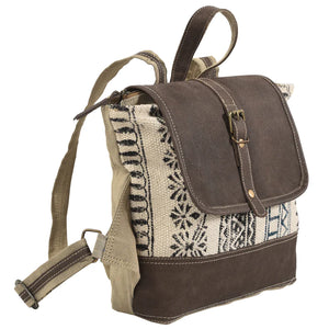 LB101 - Leather and Canvas Backpack