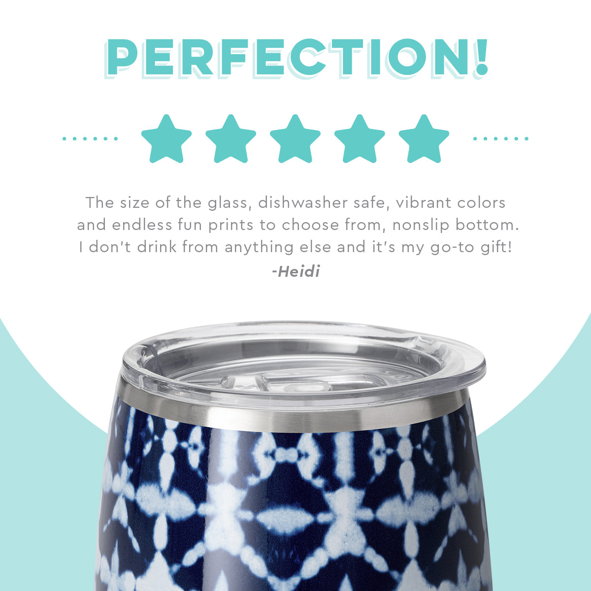 Indigo Isles Stemless Wine Glass (14oz)