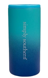 Ombre-Aqua Skinny Can Cooler