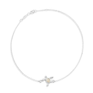 Delicate Dune Turtle Anklet