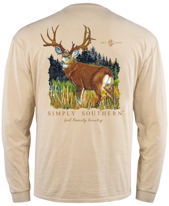 Country Deer Long Sleeve Tee