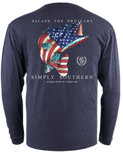 USA Fish Long Sleeve Tee