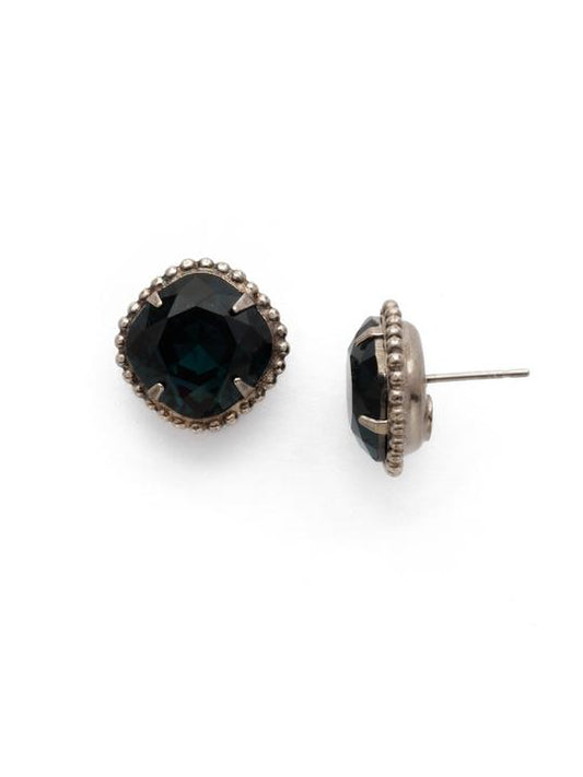 Montana Cushion-Cut Solitaire Stud Earrings