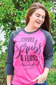 Coffee Scrubs & Floss Baseball Tee
