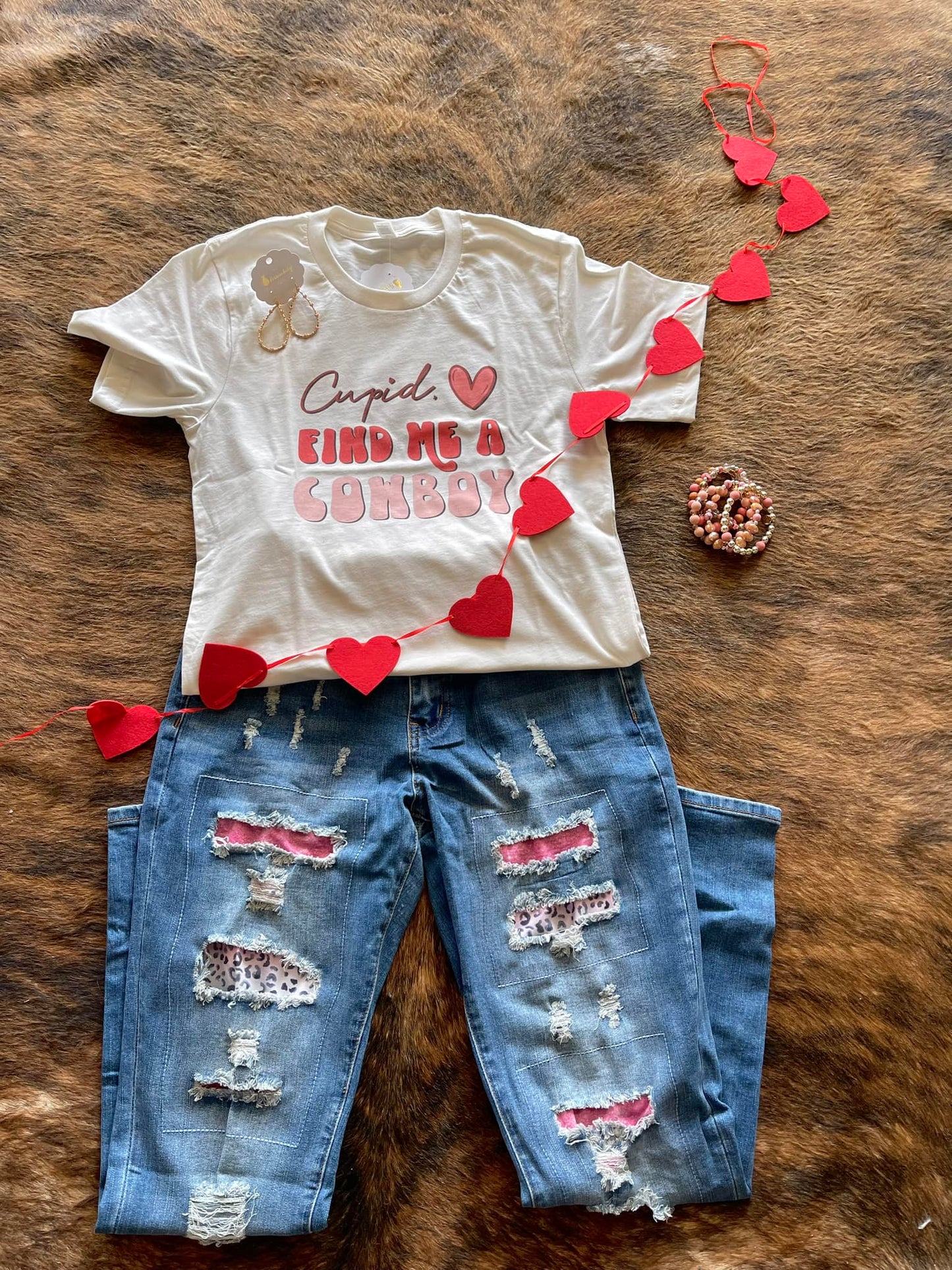 Cupid Find Me A Cowboy Tee