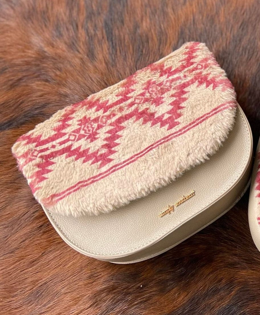 Aztec Sherpa Saddle Crossbody